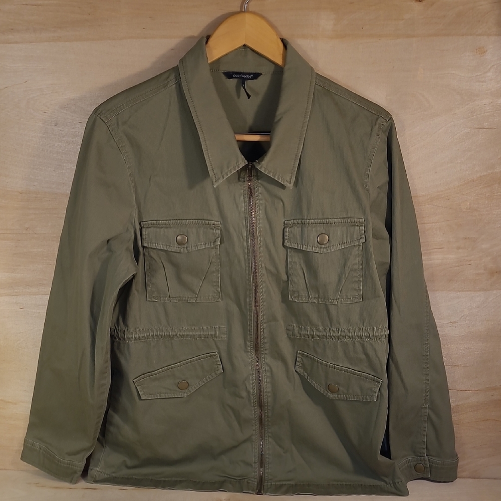 Daisy Fuentes Khaki Field Jacket